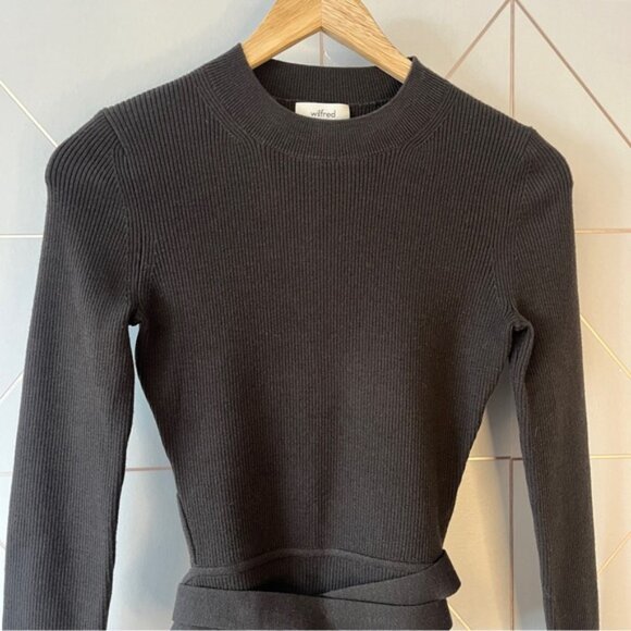 Wilfred Merino Wool Mayrac Sweater Dark Brown - Picture 5 of 9